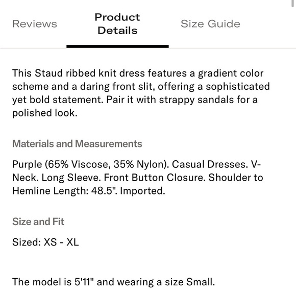 STAUD Shoko Dress in Pine Forest - Picture 5 of 6